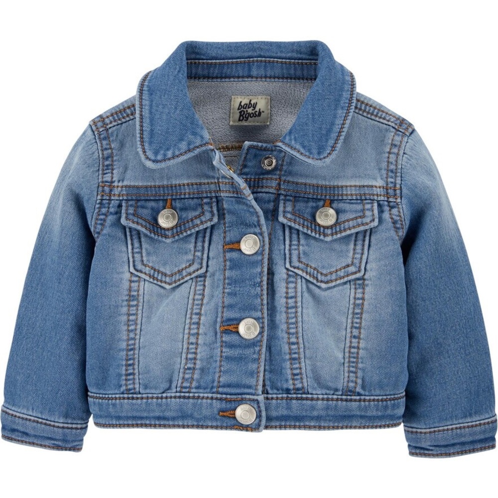 Baby Girl OshKosh B'gosh Knit Denim Jacket